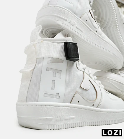 کفش کتانی ساق‌دار مردانه سفید NIKE AIRFORCE AF1