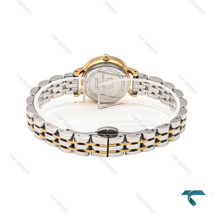 ساعت زنانه DW دورنگ طلایی صفحه طلایی مینی DW-5999-24-L