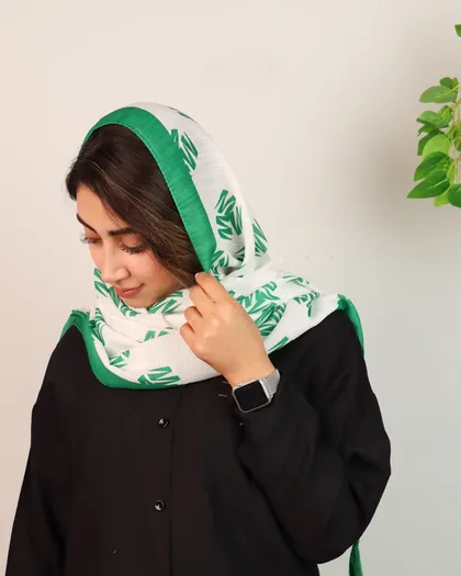 شال زنانه منگوله‌دار چاپی 0615