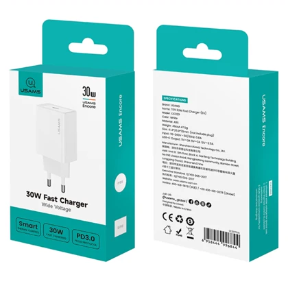 شارژر دیواری یوسامز USAMS مدل CC329 توان 30 وات تایپ سی