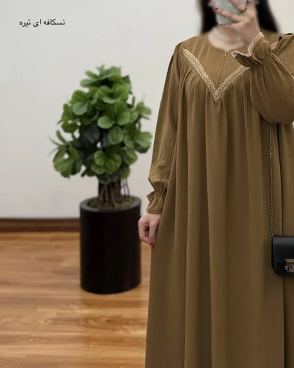 مانتو عبایی ابروبادی خنک مدل گلرخ