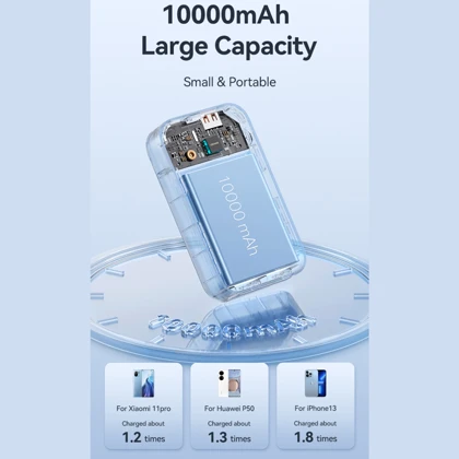 پاور بانک 10000 یوسامز US-CD221 PB74 توان 33 وات