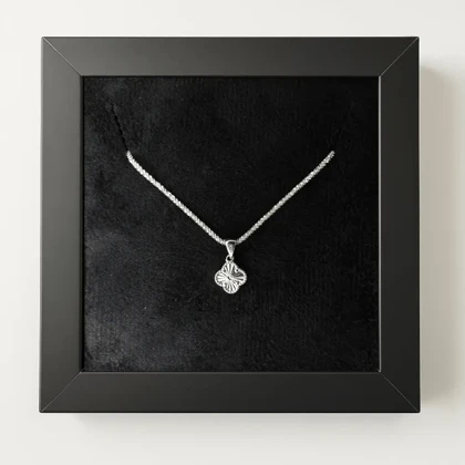 گردنبند نقره زنانه طرح ونکلیف