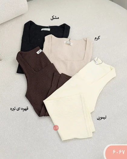 تاپ کرکره ای یقه خشتی 6067
