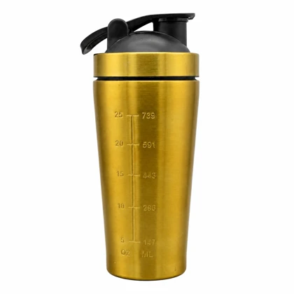 شیکر استیل یک تیکه ورزشی مدل Aurum ظرفیت 0.739 لیتر (استوک)