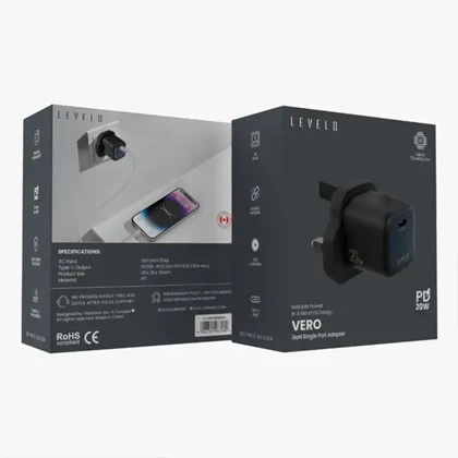 آداپتور 20w لولو مدل LEVELO Vero با پورت Type-C