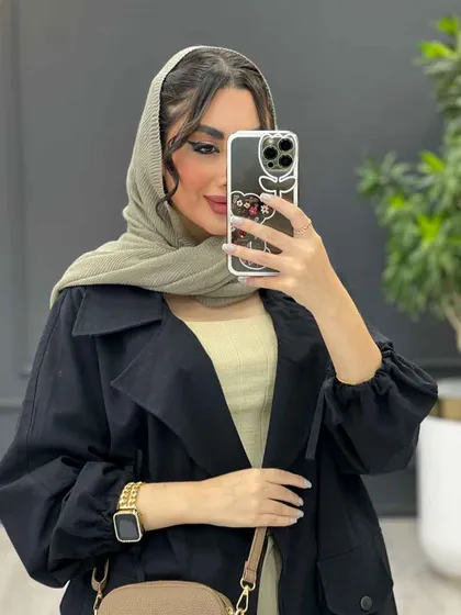 مانتو لینن آستین گت سرشونه ژیله