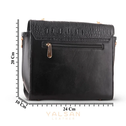 کیف دوشی زنانه چرم یلسان مدل الین کد 036-GAN