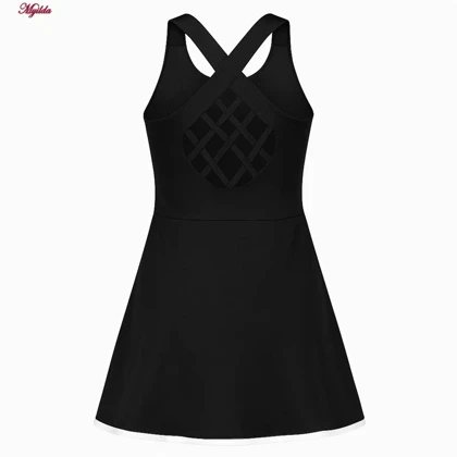 ست سه تکه لباس تنیسی ورزشی زنانه رنگ مشکی مدل 5372-772P