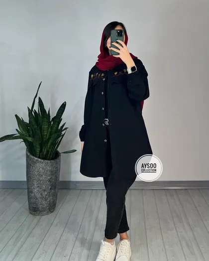 مانتو گلدوزی بهار (ایراد دار)