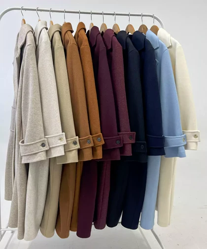 ترنچ کت پالتویی آستردار کد pl004/1 برند ردا