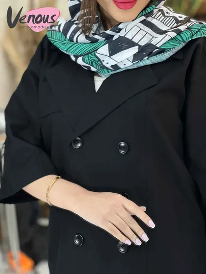 مانتو لینن هشت دکمه
