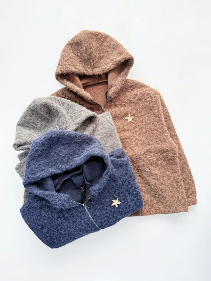 سویشرت پشمی کلاهدار