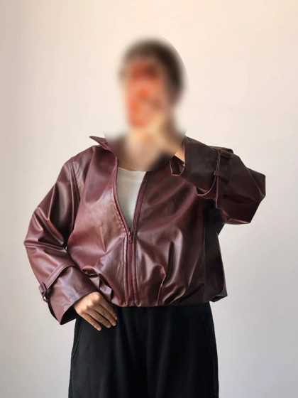 کت چرم ترندی زنانه