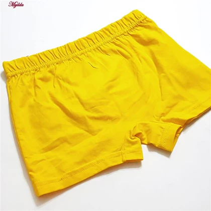 شورت پنبه‌ای پسرانه کوزا مدل پادار زرد کد 4595