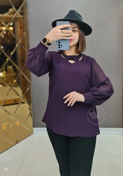 شومیز حریر ناربن