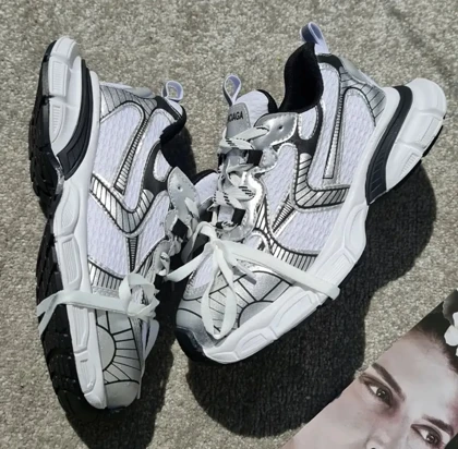 کفش بالنسیگا 3xlدخترانه سفید طوسی