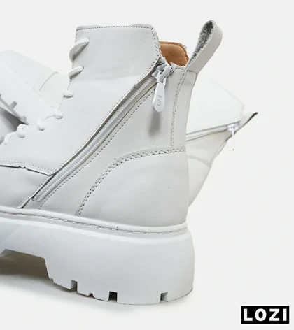 نیم بوت چرمی مردانه سفید Timberland