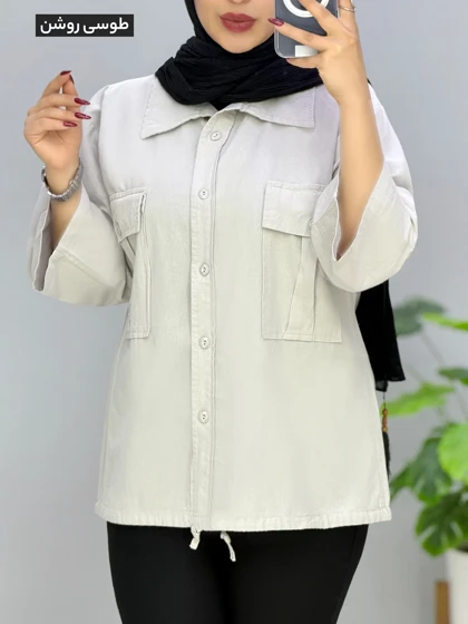 شومیز باکسی لینن روبیتا کد 20142883