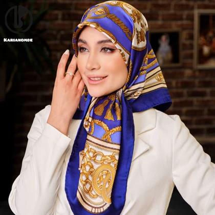 روسری ابریشم توییل (قواره 90) 30156