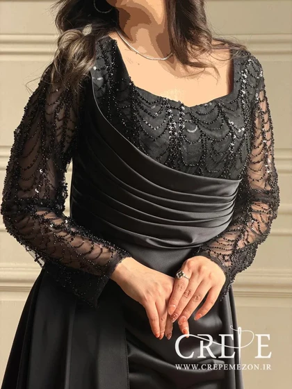 ماکسی ساتن سنگدوزی لیندا