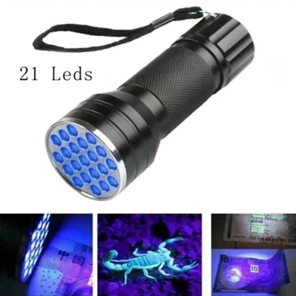 چراغ قوه UV مدل LED Scorpion Flashlight باتری خور