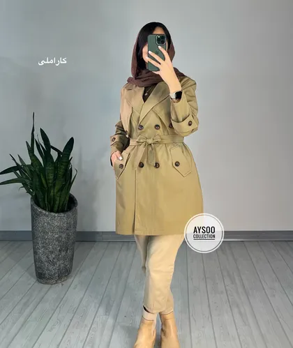 بارانی دکمه دار ساینا