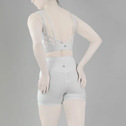 ست نیم‌تنه و کشاله بند ورزشی زنانه لولولمون مدل 5665 سفید