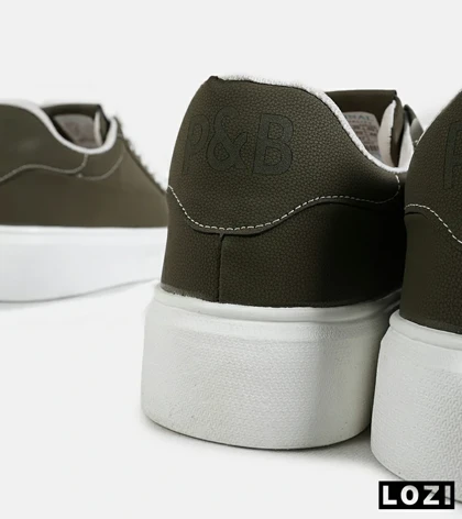 کفش اسنیکرزمردانه زیتونی PULL & BEAR مدل 7131