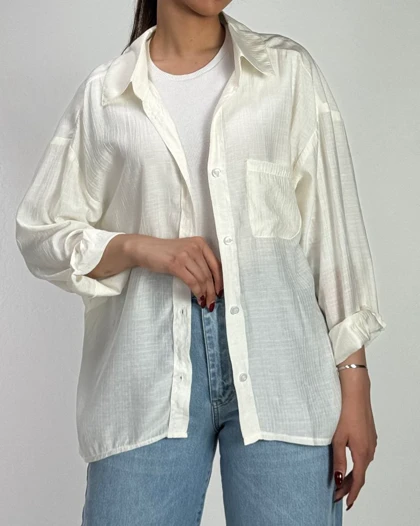 شومیز شیشه ای طرح دار کد 500532