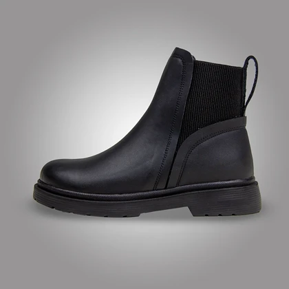 نیم بوت پشت کش مشکی کد 557