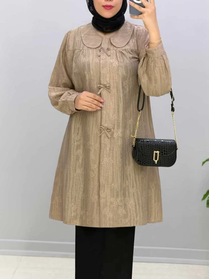 مانتو بلند لینن پاپیکو کد 2011814