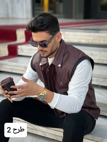 پافر جیله چرم دلفینی کد 3041