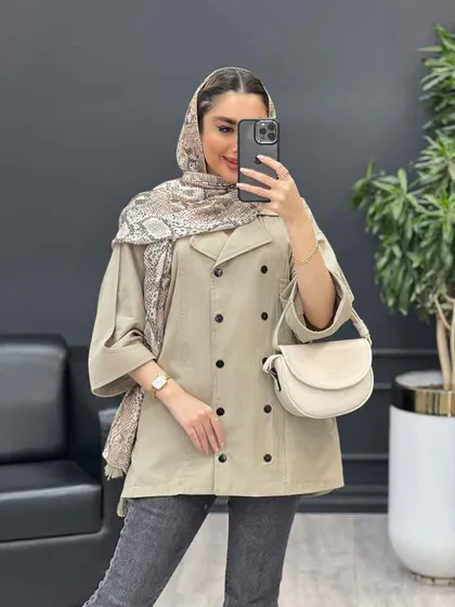 مانتو لینن ده دکمه