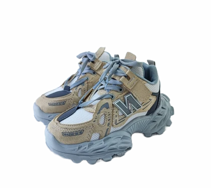 کفش بچگانه برند نیوبالانس newbalance کرم طوسی کد 707