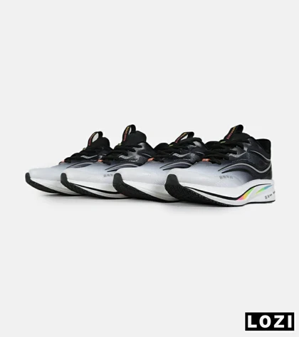 کفش کتانی مشکی خاکستری Saucony Ride Review v.2 مدل 7398