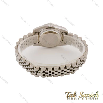 ساعت رولکس زنانه صفحه فول نگین نقره ای Rolex-4793-L