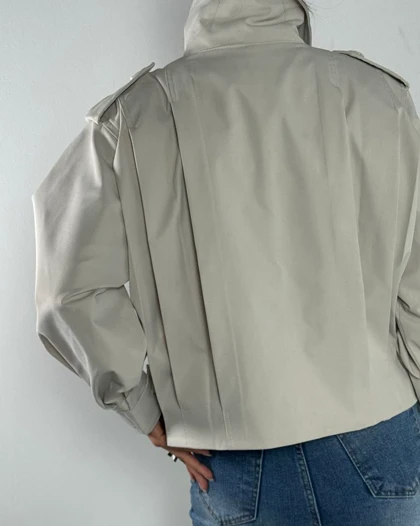 ترنچ کت پلیسه کد 600041