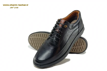 کفش طبی کلارک بندی مردانه چرم طبیعی si102