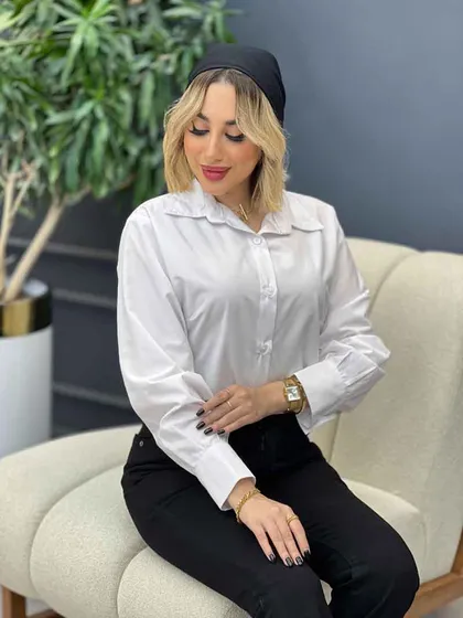 شومیز ساده سفید