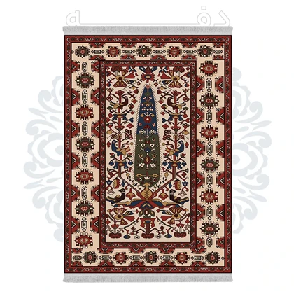 فرشینه از جنس پارچه هازان مخمل ترک طرح سنتی و مدرن برند دفه کد DHU214