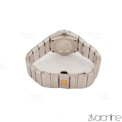 ساعت امگا کانسلیشن زنانه نقره ای ایندکس خطی صفحه سرمه ای 105461