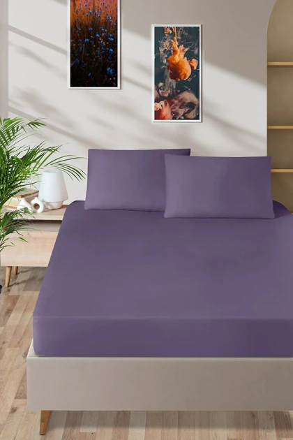 ملحفه کشدار یک نفره Pierre Cardin ساتن پنبه‌ای