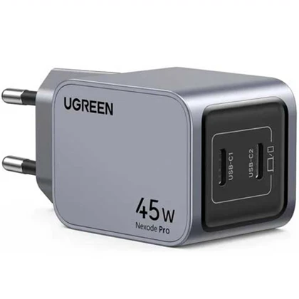 شارژر دیواری تایپ سی 45 وات یوگرین ugreen X707 35008 دو پورت
