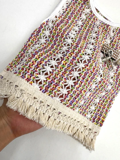 تاپ و شورت قلاب بافی