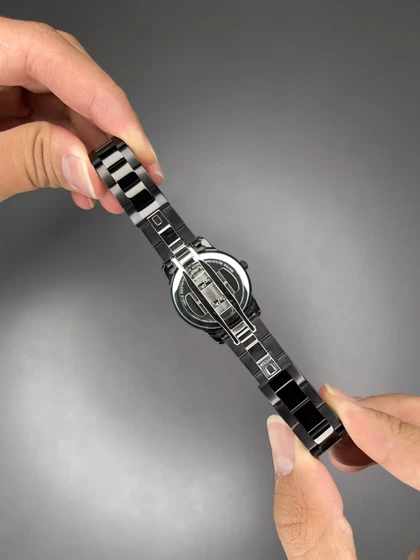 ساعت مچی سیکو فول دیت بند و صفحه مشکی Seiko