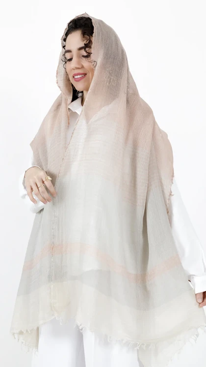 شال کنفی دو رنگ وارداتی