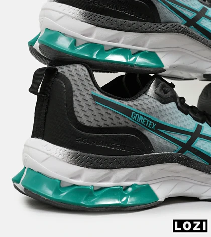 کفش کتانی مردانه آبی سبز ASICS GORETEX