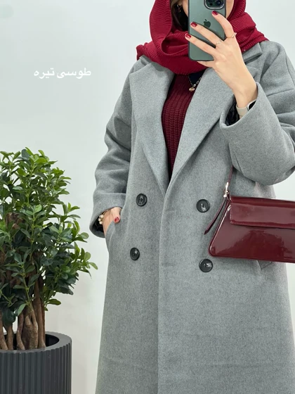 پالتو فوتر بلند آستردار آلبا(ایراد دار)