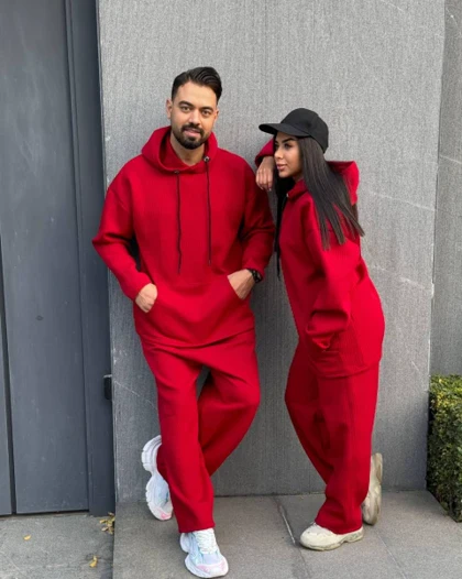 ست هودی و شلوار فیتیله ای